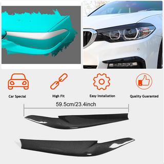 Вії на фари Сухий карбон (2017-2020) BMW 5 серія G30/G31 2017-2023 рр. фото 2