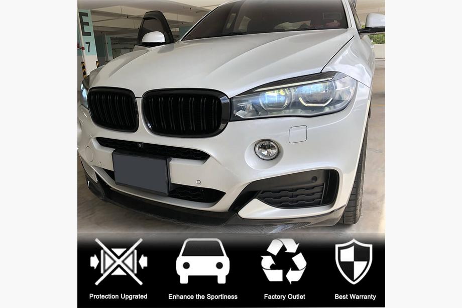 BMW X5 F15 2013-2018 рр. Вії на фари V1 (Карбон) Фото 2