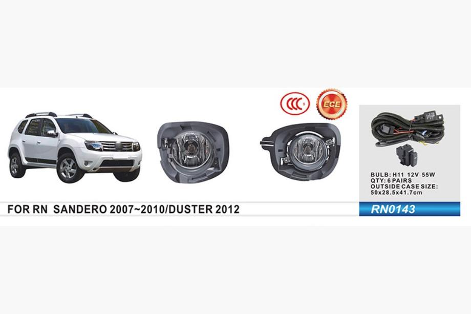 Renault Duster 2008-2017 рр. Протитуманки 2012-2015 (2 шт, галогенні) Image