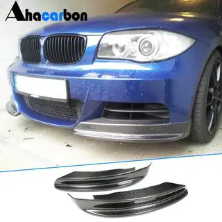 Накладки на передній бампер Flap (для E82/E88 M-Sport, Карбон) фото 1