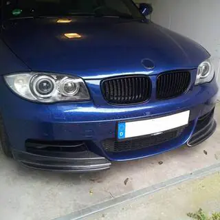 Накладки на передній бампер Flap (для E82/E88 M-Sport, Карбон) фото 2