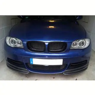 Накладки на передній бампер Flap (для E82/E88 M-Sport, Карбон) фото 3