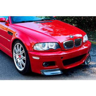 Накладки на передній бампер Flap (для M3, Карбон) BMW 3 серія E46 1998-2006 рр. фото 1