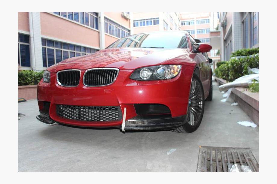 BMW 3 серія E90/E91 2005-2011 рр. Накладки на передній бампер Flap (для E90 2008-2011 Base, Карбон) Фото 3