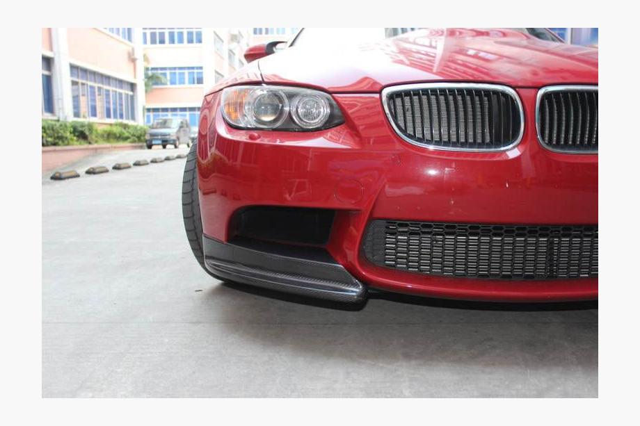 BMW 3 серія E90/E91 2005-2011 рр. Накладки на передній бампер Flap (для E90 2008-2011 Base, Карбон) Фото 4
