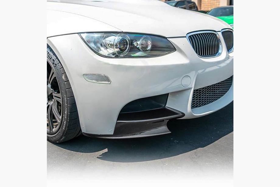 BMW 3 серія E92/E93 2006-2013 рр. Накладки на передній бампер Flap Карбон (для M3, Карбон) Фото 5
