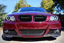 Накладки на передній бампер Flap (для E90 2008-2011 M-Sport, Карбон) фото 2