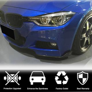 Накладки на передній бампер Flap (для F30 M-Sport, Карбон) BMW 3 серія F30/F31 2012-2019 рр. фото 3