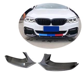 Накладки на передній бампер Flap V1 (для M-Sport 2017-2020, Карбон) BMW 5 серія G30/G31 2017-2023 рр. фото 1