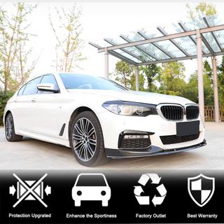 Накладки на передній бампер Flap V2 (для M-Sport 2017-2020, Карбон) BMW 5 серія G30/G31 2017-2023 рр. фото 3