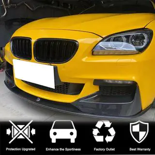 Накладки на передній бампер Flap V2 (для M-Sport, Карбон) фото 2