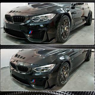Накладки на передній бампер Flap V2 (для F80, Карбон) BMW 3 серія F30/F31 2012-2019 рр. фото 4