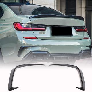 Накладки на задній бампер Flap (для M-Sport 2018-2022, Карбон) BMW 3 серія G20/G21 2018- рр. фото 1