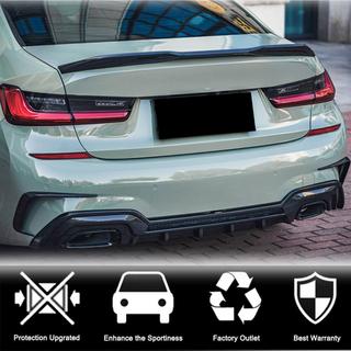 Накладки на задній бампер Flap (для M-Sport 2018-2022, Карбон) BMW 3 серія G20/G21 2018- рр. фото 4