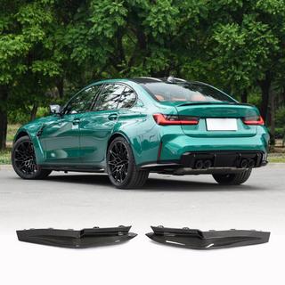 Накладки на задній бампер Flap V1 (для G80, Карбон) BMW 3 серія G20/G21 2018- рр. фото 1