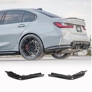 Накладки на задній бампер Flap V3 (для G80, Карбон) BMW 3 серія G20/G21 2018- рр. фото 1