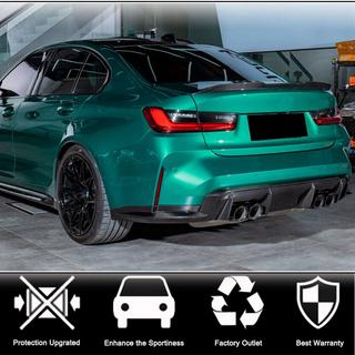 Накладки на задній бампер Flap V3 (для G80, Карбон) BMW 3 серія G20/G21 2018- рр. фото 2
