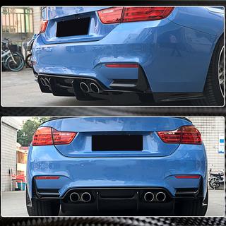 Накладки на задній бампер Flap (для F80, Карбон) BMW 3 серія F30/F31 2012-2019 рр. фото 4