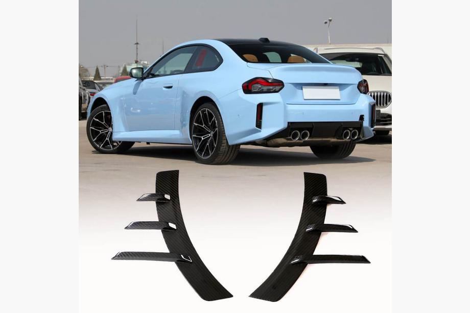 Аеродинамічні накладки на задній бампер Carbon Fiber V4 (для G87) Image