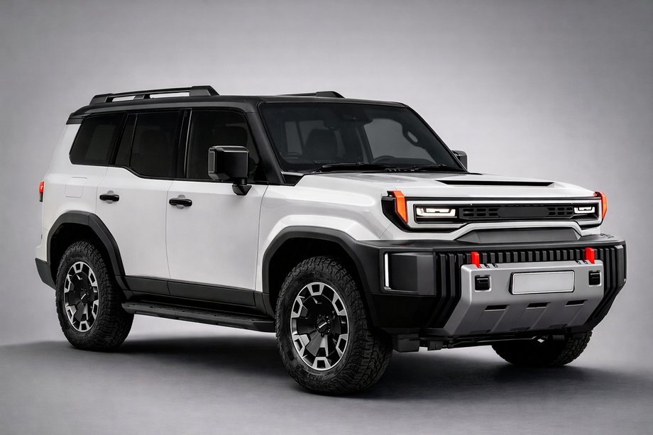 Toyota Land Cruiser Prado 250 2023- рр. Рейлінги чорні OEM (Алюміній) Фото 5
