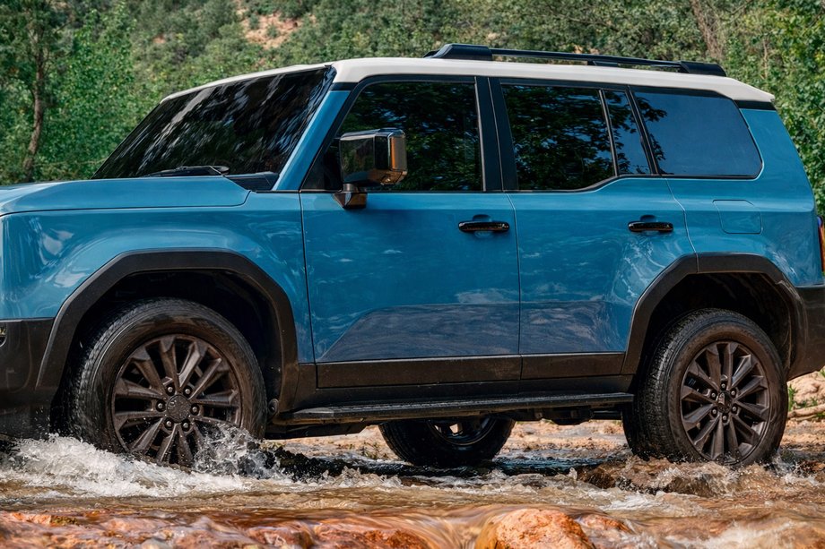 Toyota Land Cruiser Prado 250 2023- рр. Рейлінги чорні OEM (Алюміній) Фото 4