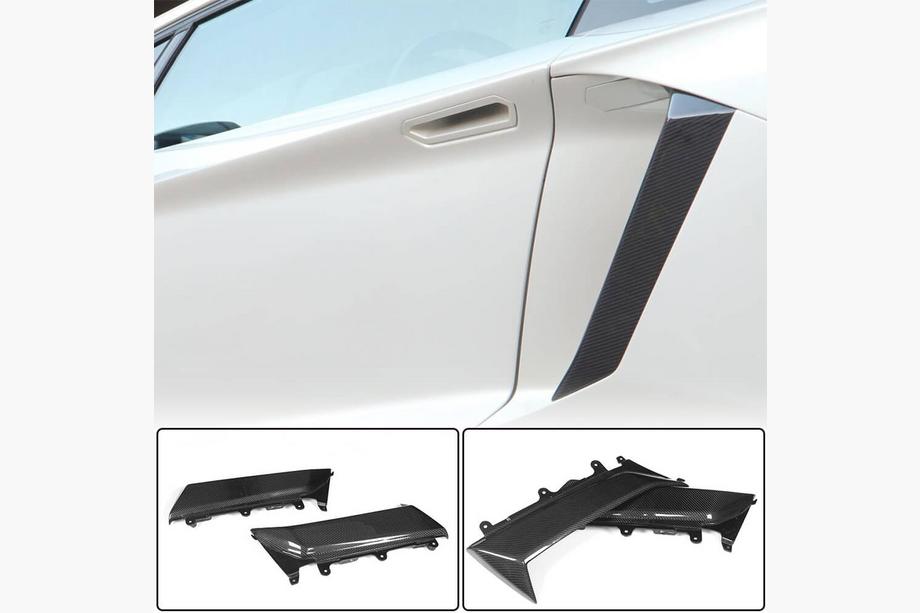 Lamborghini Aventador 2011-2022 рр. Бокові накладки (Карбон) Фото 2