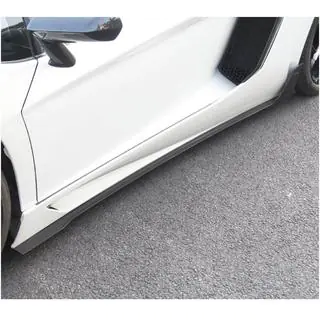 Накладки на пороги (Карбон) Lamborghini Aventador 2011-2022 рр. фото 3