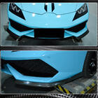 Накладки на передній бампер Flap V1 (Карбон) фото 8