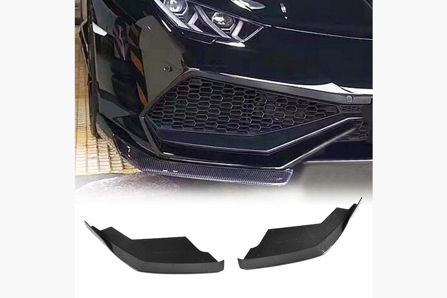 Накладки на передній бампер Flap V1 (Карбон) Image