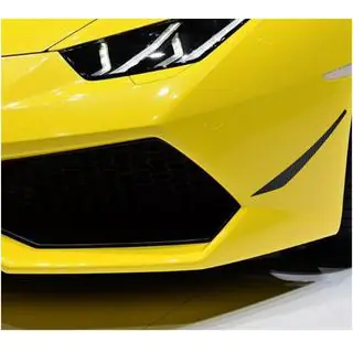 Накладка на передній бампер Flap V2 (Карбон) Lamborghini Huracan 2014- рр. фото 3