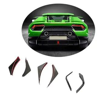 Дифузор заднього бампера V2 (Карбон) Lamborghini Huracan 2014- рр. фото 1