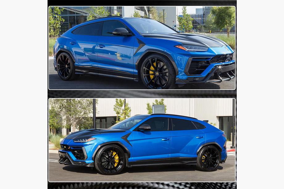 Lamborghini Urus 2018- рр. Накладки на крила V1 (Сухий карбон) Фото 5
