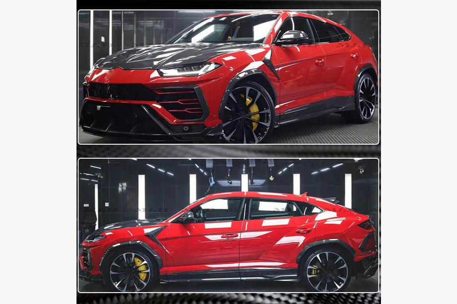 Lamborghini Urus 2018- рр. Накладки на арки (Сухий карбон) Фото 5