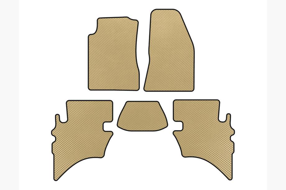 Ford Ranger 2002-2006 рр. Килимки EVA (Бежевий) Image