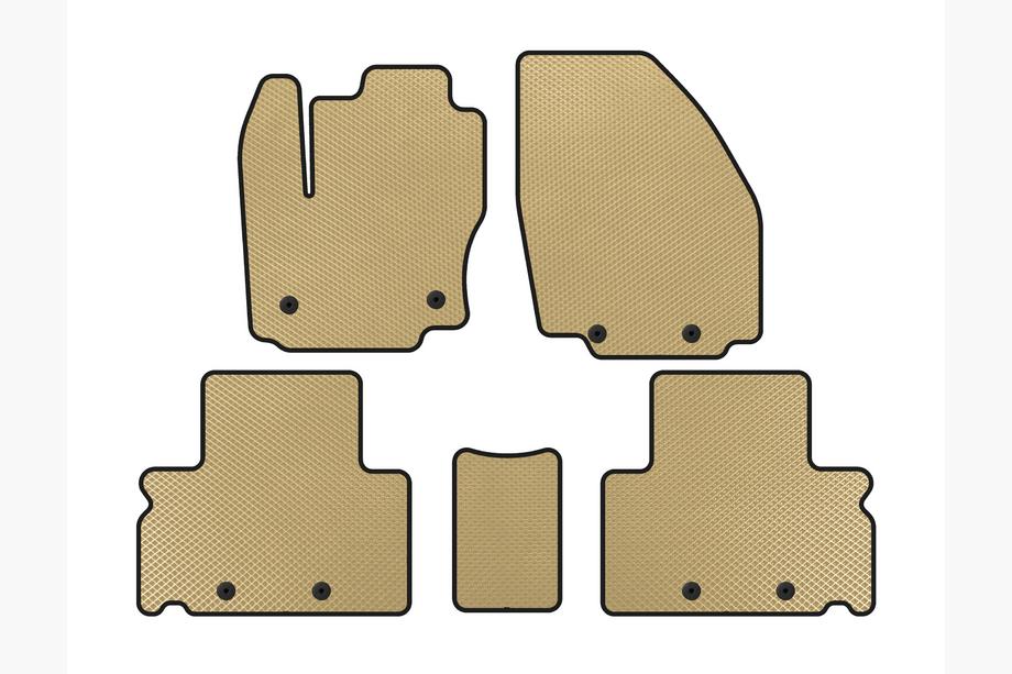 Ford S-Max 2007-2014 рр. Килимки EVA (Бежевий) Image
