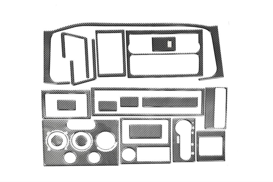 Volkswagen T4 Transporter 1990-2003 рр. Накладки на торпеду (1996-1999) карбон Фото 5