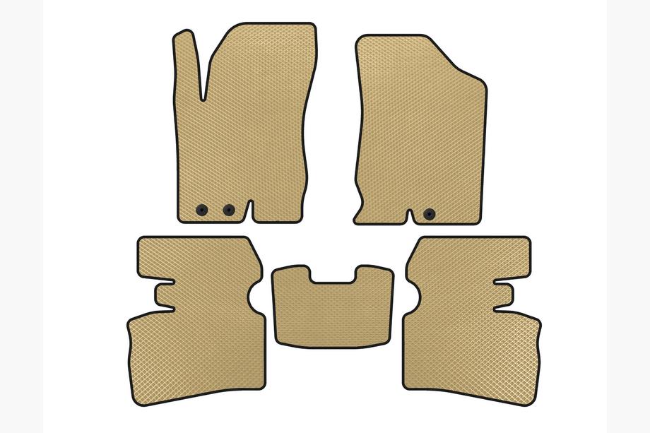 Hyundai I-30 2007-2011 рр. Килимки EVA (SW, Бежевий) Image