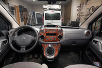 Citroen Berlingo 2008-2018 рр. Накладки на панель Алюміній фото 1