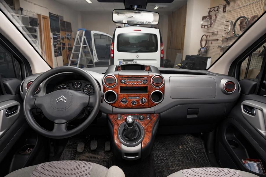 Citroen Berlingo 2008-2018 рр. Накладки на панель Алюміній Image