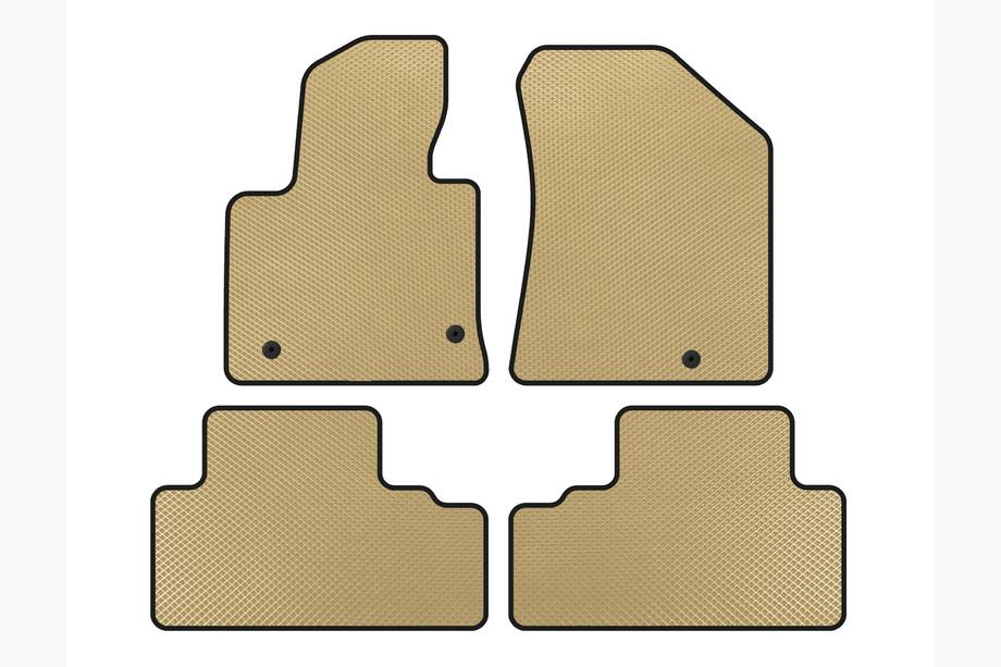 Kia Carens 2012- рр. Килимки EVA (Бежевий) Image