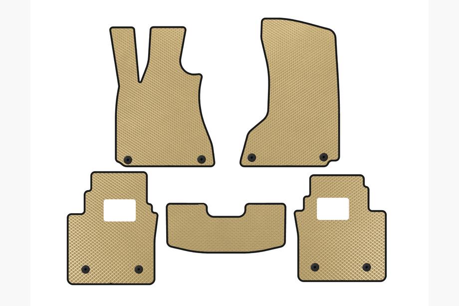 Maserati Quattroporte 2013-2023 рр. Килимки EVA (SD, Бежевий) Image