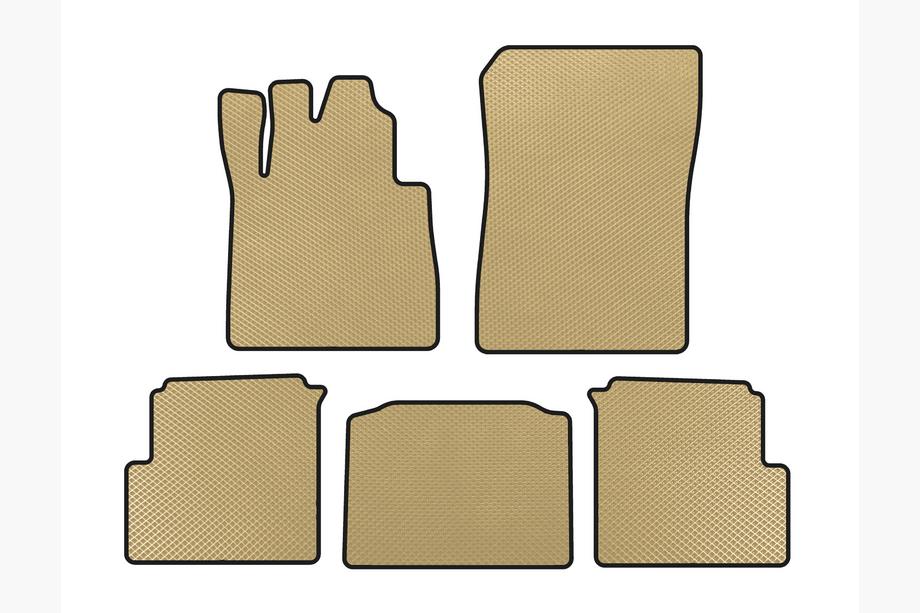 Mercedes G сlass W463 1990-2018 рр. Килимки EVA (2012-2015, 5-ти дверний, Бежевий) Image
