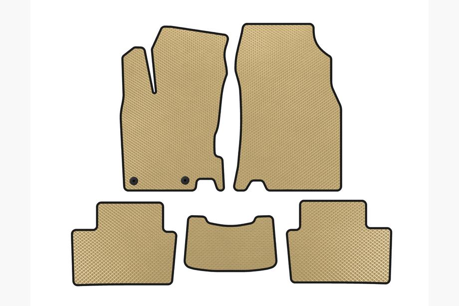 Renault Kadjar 2015-2022 рр. Килимки EVA (2015-2018, Бежевий) Image