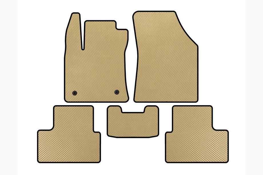 Renault Megane IV 2016-2025 рр. Килимки EVA (SD, Бежевий) Image