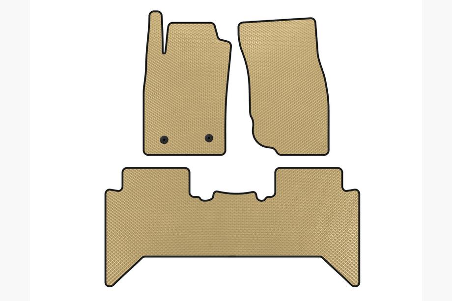 Toyota Hilux 2006-2015 рр. Килимки EVA V2 (Бежевий) Фото 1
