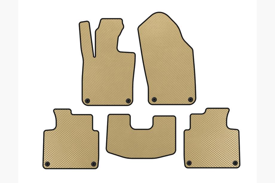 Volvo S90/V90 2016- рр. Килимки EVA (SD, Коротка база, Бежевий) Image