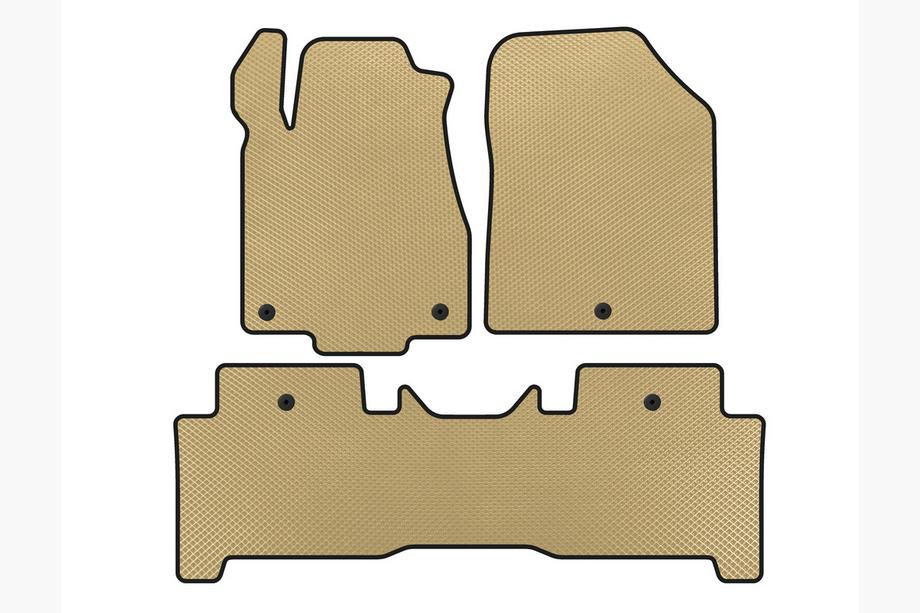 Acura MDX 2007-2013 рр. Килимки EVA (2 ряди, Бежевий) Image