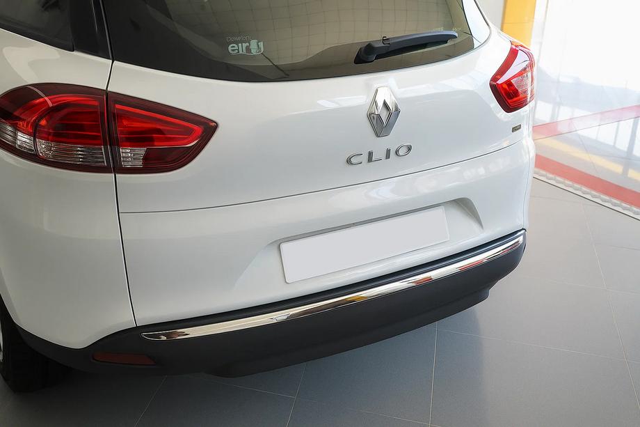 Renault Clio IV 2012-2019 рр. Кромка бампера (SW, нерж) Image