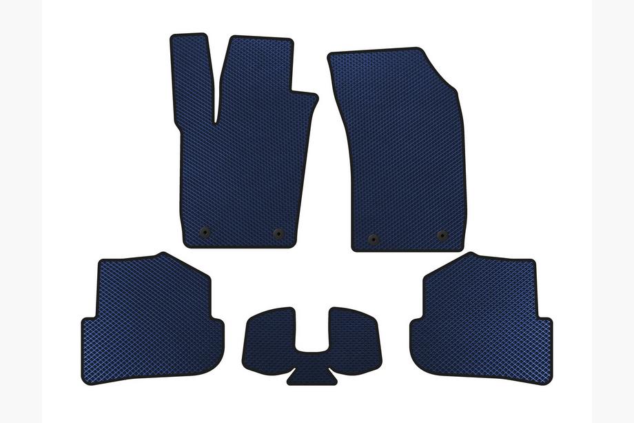 Audi A1 2010-2018 рр. Килимки EVA (HB, 3-х дверний, Синій) Image
