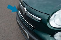 Fiat 500/500L 2013-2022 рр. Накладки на решітку (popstar, нерж.) фото 2